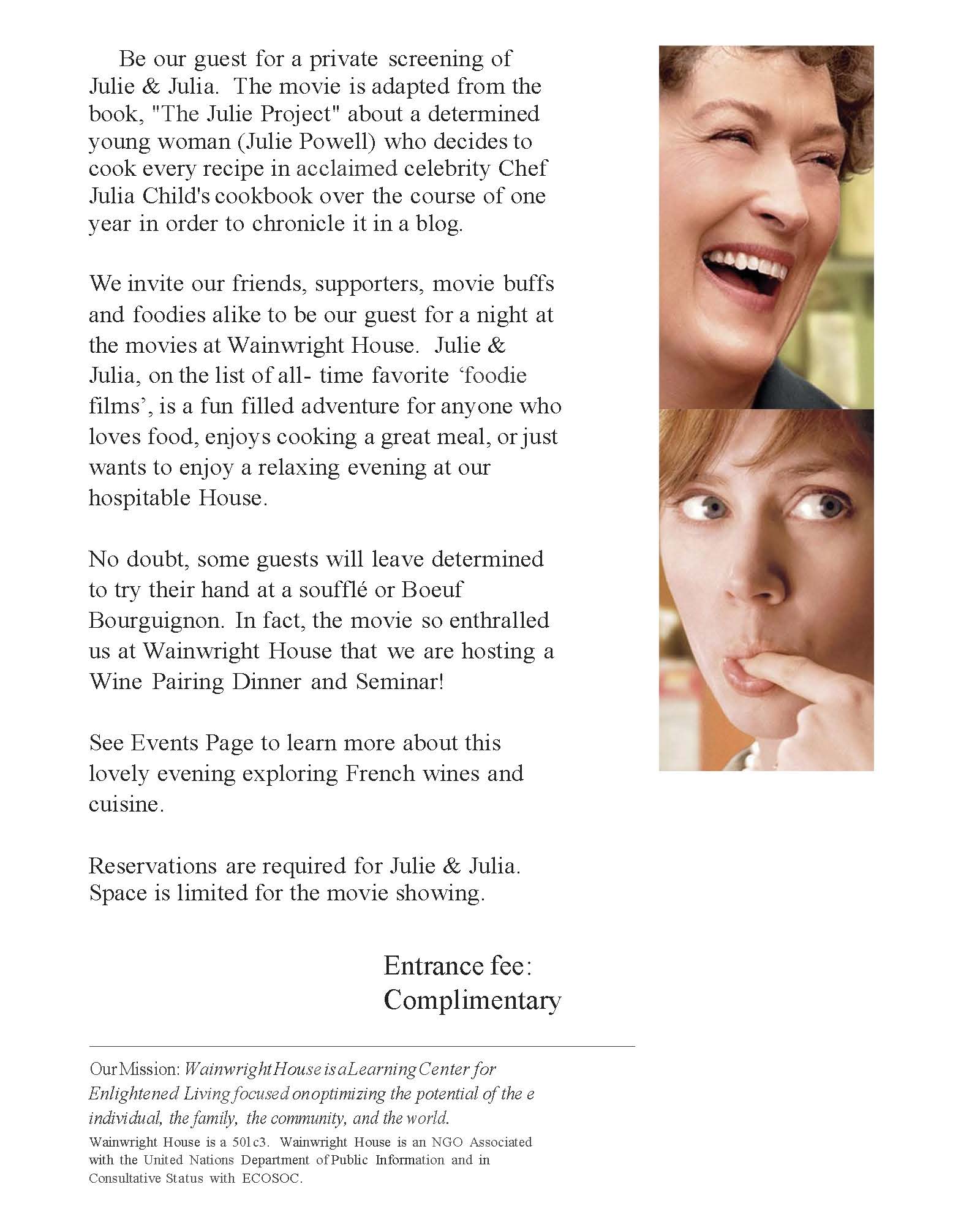 Julie and Julia flyer web